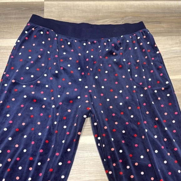 🇺🇸 Kate Spade pokadot fuzzy PJ pants size large - Picture 3 of 8